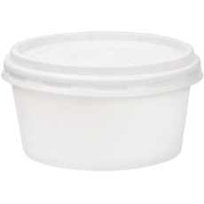 大慶商社 居家咖啡館 無印刷紙容器 520ml + 蓋子組合, 1套, 100個