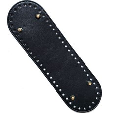 Nitteu 高級皮革橢圓包底 編織用品 S, 黑色, 1個