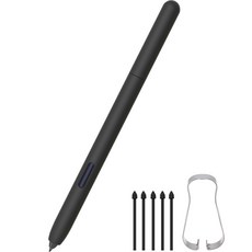 三星Galaxy Tab S8/S8 Plus/S8 Ultra S Pen基本保護殼 + 5入筆尖(含鑷子), 黑色, 1組