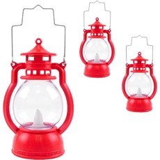 PARTYSHOW LED感性裝飾燈籠 小型 紅色 3入, 1個