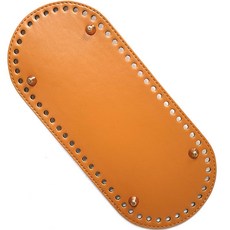 Knitt 高級皮革橢圓包底 L, 1個, 駝色