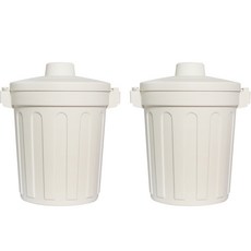 迷你單身生活廚餘桶, IVORY, 2個