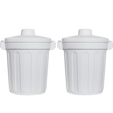 單身生活 冷凍儲存 密封型迷你廚餘桶, GRAY, 2個