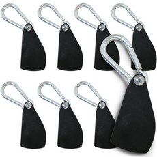 BUCK703 大型繩索棘輪 適用6mm 簡易固定器 8入, 黑色