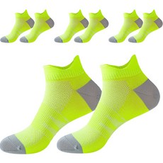 여성용 르블랑 런닝 마라톤 스포츠 양말 4종세트, 그린, 1세트