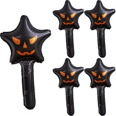 WOW PARTY KOREA 萬聖節黑色星星手杖, 5個, 單一顏色