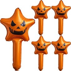 WOW PARTY KOREA 萬聖節橘色星星棒, 5個, 單一顏色