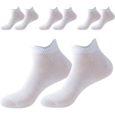 여성용 르블랑 런닝 마라톤 스포츠 양말 4종세트, 화이트, 1세트