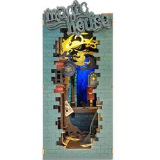 Robotime 書擋 DIY 木質拼圖 TGB0, 魔法屋, 1個