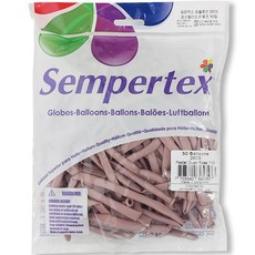 Sempertex 魔術氣球 260S 50入, 柔和暮光玫瑰色, 1套