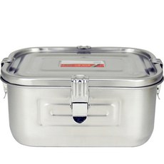 Kitchen-Art 霧面簡易不鏽鋼方形泡菜桶, 1個, 3L