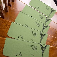 Sionnet 防滑樓梯墊, 5個, 艾菲爾鐵塔綠色
