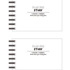 ibis 橫式 6個月 Jolly Bear 學習計畫本 12434 2p, 白色, 1套