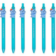 ibis 動物朋友娃娃中性筆 0.5mm 12448, 6個, 河馬