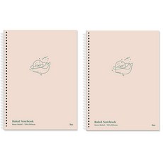 아이비스 소프트 컬러 노트 200매, 오렌지, 2개 오렌지, 2개