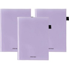 OXFORD 水晶亮面筆記本封面 A5, 紫色, 3個