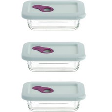 플라라 직사각 실리콘 오븐글라스 180ml, 3개, 단품 3개, 단품