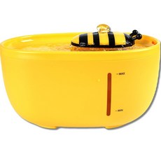 喵喵超市 寵物靜音自動飲水機 蜜蜂噴泉 2L, 混合顏色, 單一商品