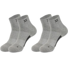 REXY Iron Balance 短筒踝襪組, 灰色包, 2個