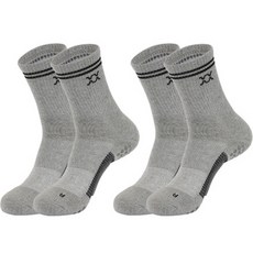 REXY Address Balance 中筒襪 2雙組, 灰色組, 1套