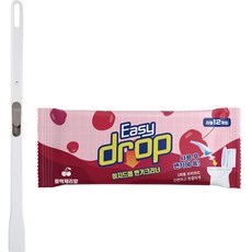 Easy drop 馬桶清潔刷 新手柄組 黑櫻桃香, 灰色, 1個