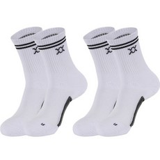 REXY Address Balance 中筒襪 2雙, 白色組, 1套