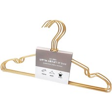 Sunwooland 簡約鋁製衣架, 金色, 5個