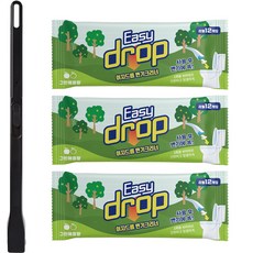 Easy drop 馬桶清潔刷 新手柄組, 青蘋果香, 3套