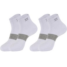 REXY Eagle Max Grip 腳踝短襪 2雙入組, 白色包, 2個