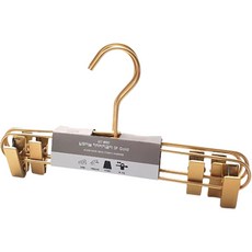 Sunwooland 簡約鋁製裙褲衣架, 金色, 3個