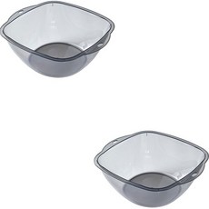 THE ZAKKA 透明多用途臉盆 M, 2個, 黑色