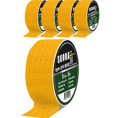 SKORA 夜光警示膠帶, 5捲, 黃色