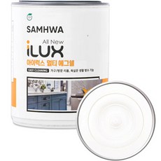 삼화페인트 아이럭스 멀티 에그쉘 200컬러 가구 방문 페인트, 4 파우더리화이트, 1000ml, 1개