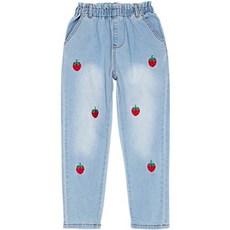 Petit enfant 女童款Bonetberry草莓亮點牛仔褲 PCW54GDP68