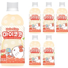 HELLO KITTY 蘋果風味椰果飲料, 340ml, 6個