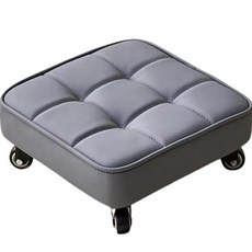 O-ON 移動式氣墊滑輪板凳椅 藍灰色, 1個