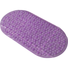 Moneta 圓形浴室地板防滑墊 69 x 36 cm, 透明紫色, 1個