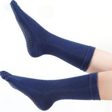 marketpia 女款皮拉提斯瑜珈及膝五指襪2雙組