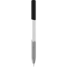 Morning Seller 第2代 Apple Pencil 保護矽膠套, 黑色 + 灰色, 1個