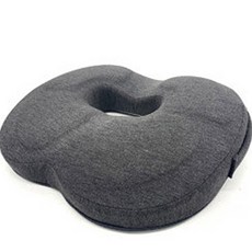 記憶棉甜甜圈坐墊, 黑色, 1個