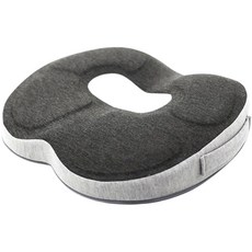 記憶棉甜甜圈坐墊, 灰色, 1個