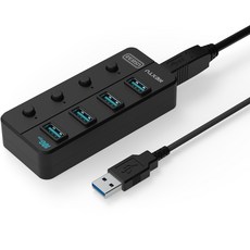 NextU USB3.2 GEN2 4連接埠無電源USB集線器 獨立電源按鈕 NEXT-813U3NP-10G, 混合顏色
