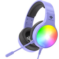 Gdevil 極光虛擬7.1聲道環繞電競耳機麥克風, 紫色, G535 Aurora
