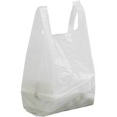 [韓國製造] 乳白色手提式塑膠袋, 200個, 5L