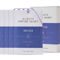 the Sweet Home Always 香氛袋 衣櫃芳香劑, 20g, 4個, 蘭花