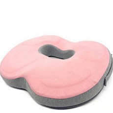 記憶棉甜甜圈坐墊, 粉灰色, 1個