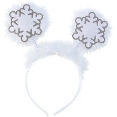 達莎巴巴 聖誕派對裝飾 雪花髮箍, 混色