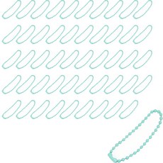 彩色珠鍊, 50個, 薄荷色