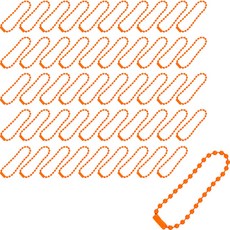 彩色珠鍊, 50個, 橘色