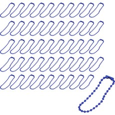 彩色珠鍊, 50個, 藍色